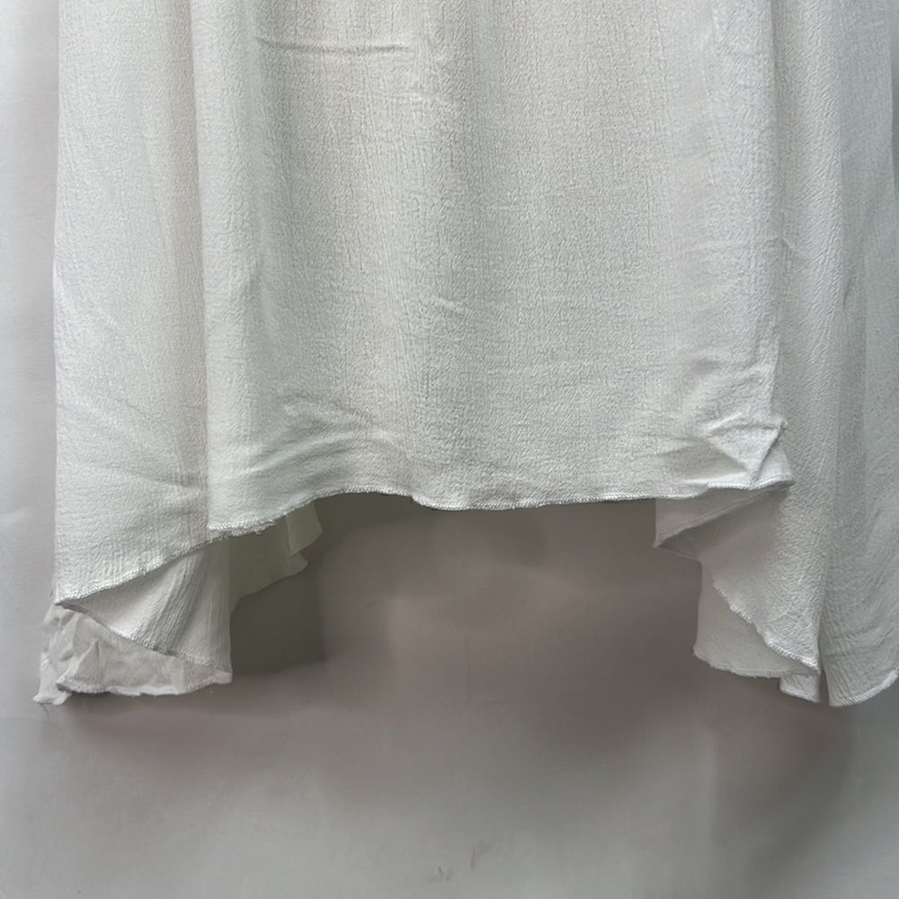 Elan white crimped strappy cover up slip dress EUC size small - Picture 7 of 14